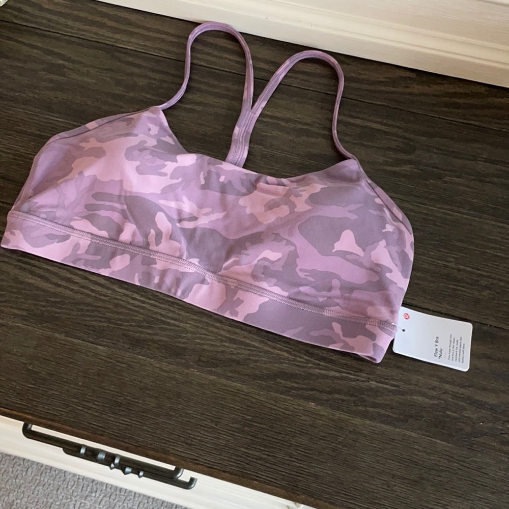 Lululemon Flow Y Pink Camo bra *Nulu* SOLD OUT